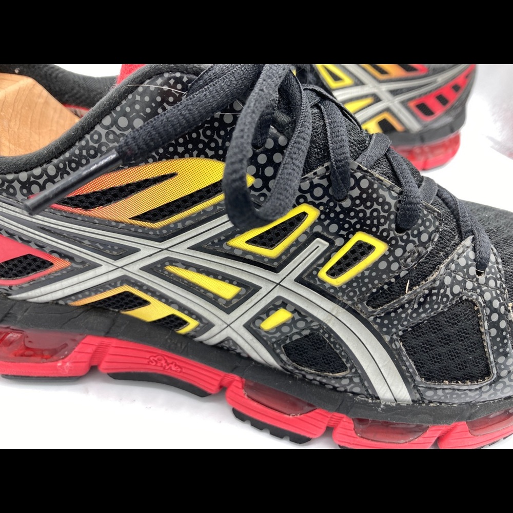 Asics Gel Cirrus33-2 Black / Lightning / Fire T314N Running Shoes Men 9 - Picture 2 of 12